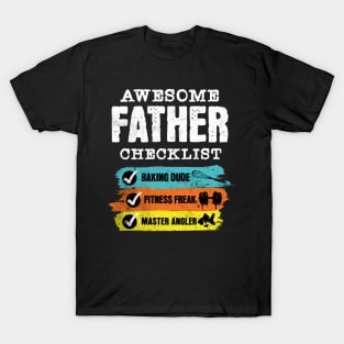 Awesome father checklist T-Shirt